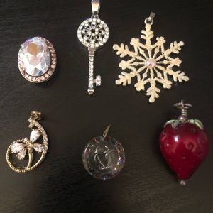 Set of 6 pendants